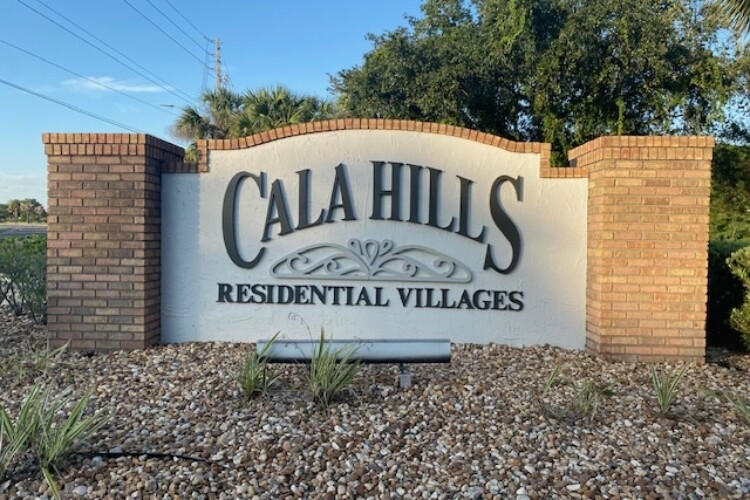 Cala Hills sign Cala Hills sign